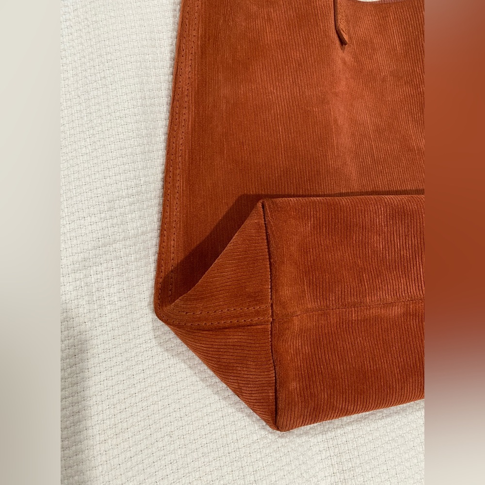 Madewell The Transport Tote RUSSET Corduroy Suede - Picture 13 of 16